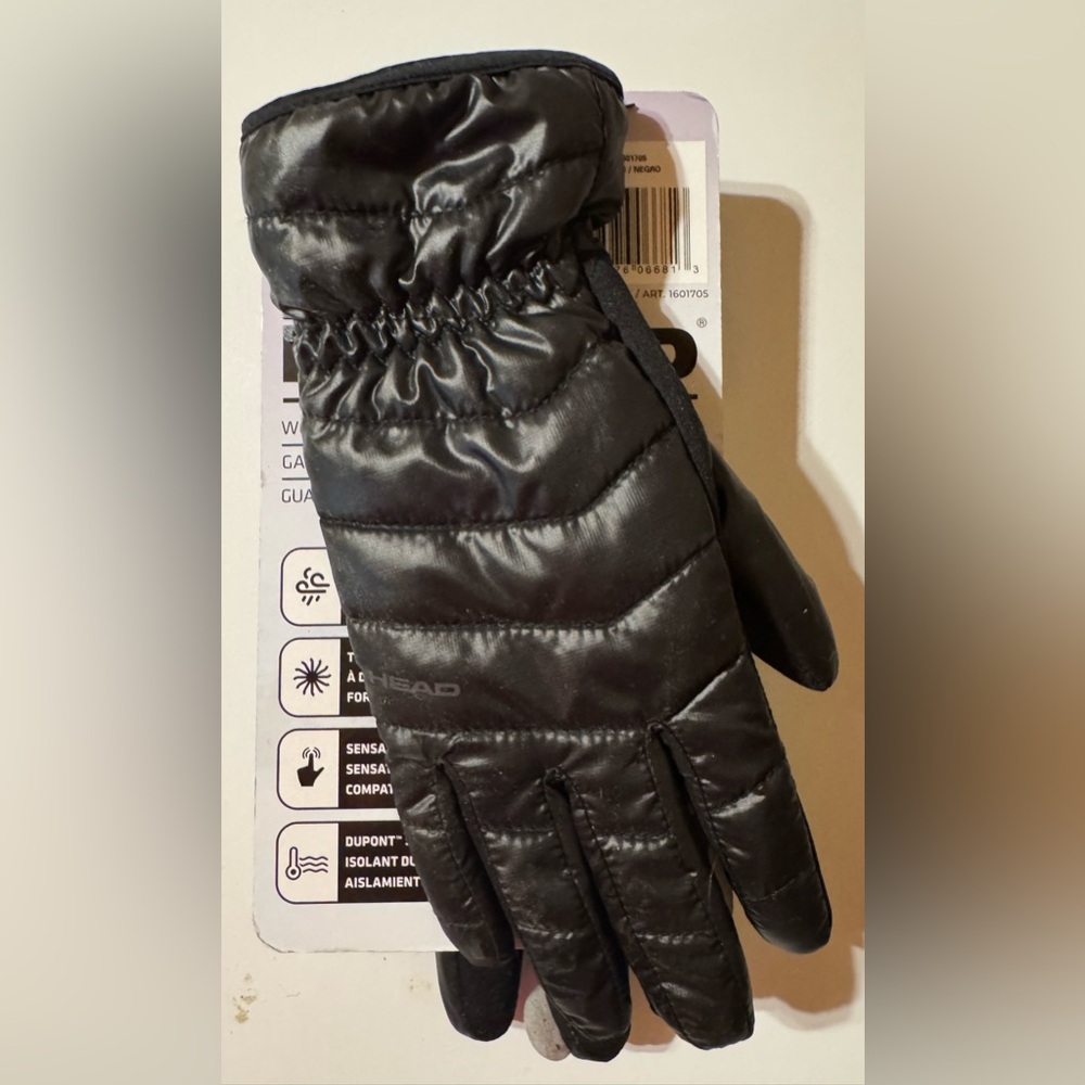NWT Head Women’s Insulated Black Gloves - Small